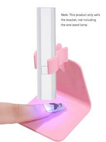 1入組指甲藝術手持式字母燈特殊支架小貼紙烘乾燈攜帶便攜式迷你光療燈工具 - 彩色 - 查看 3