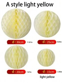 5pcs/Set Chinese Style Red Wedding Large Paper Fans, Decor For Wedding Room, Including Paper Lanterns, Pillars And Honeycomb Hanging Balls
