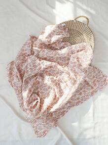 1 件平纹细布柔软襁褓毯、浴巾、哺乳巾、摄影毯、婴幼儿洗澡礼物 - 彩色 - 查看 11