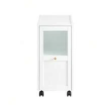 SoBuy Filing Cabinet, Filing Cabinet Trolley, Printer Table, Printer Stand, Mobile Pedestal Cabinet, Office Cabinet, White, Approx. 31x60x70cm (WxHxD), FBT150-W - White - View 4