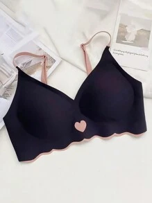 3pcs Crystal Jelly Seamless Wire-Free Sports Bra, Soft Support, Slip Resistant, Gather Up, Lightweight For Women