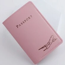 Bao da hộ chiếu da PU nhẹ thời trang, phong cách tối giản với thiết kế máy bay dập nổi, thích hợp cho du lịch, công tác, trường học, đi làm, hoàn hảo cho sinh viên, người lớn, cặp đôi, đám cưới, tuần trăng mật Đồ dùng du lịch thiết yếu khi trở lại trường Đồ dùng học tập ngày lễ Đồ dùng du lịch thiết yếu Phụ kiện kỳ nghỉ Bao đựng hộ chiếu - Hồng - Xem 3