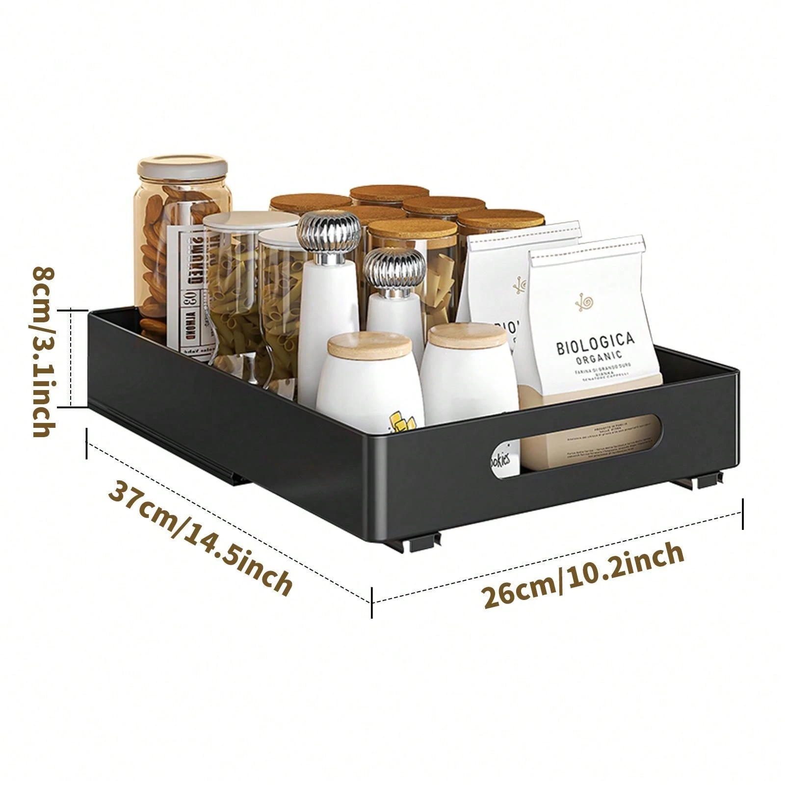 3 Organizer Estraibili Per Armadi - Cassetti Scorrevoli Senza Foratura Per Cucina, Bagno, Camera - Foto 3