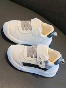 1 par de zapatos para caminar para niños y niñas de 1 a 4 años, con malla transpirable, suela suave antideslizante y cierre de gancho y bucle, apropiados para uso en interiores y exteriores, de estilo deportivo y casual para primavera/otoño