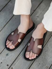 New Men's Casual Beach Vacation Lightweight Strap Flat Sandals