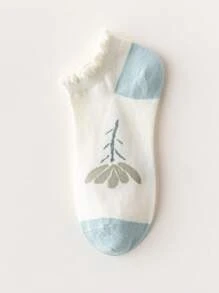 1/3/5/10 Pairs Of Women's Cotton Socks,Short Socks,Invisible Socks,White Socks,Women Socks,Cute Socks,Girls Socks, Autumn/Winter/Spring/Fall/Summer Socks,Mesh Breathable Details, Guide Rail Breathable Hole Design, Moisture Wicking, Soft And Smooth, Suitable For Various Holidays, Sports, Leisure, Business And Other Daily Wear, Can Be Worn All Year Round, Color Combinations Are Random - Multicolor - View 6