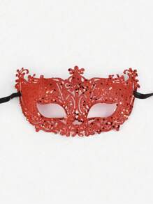 6 件/4 件/1 件优雅威尼斯化妆舞会面具，闪光半脸面具，文艺复兴风格 - 适合表演、角色扮演和万圣节派对 - 彩色 - 查看 18