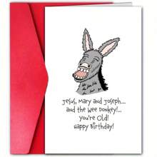 1pc Special Celebration Donkey Card With Envelope, Premium Paper Greeting Card For Family, Friends, Son, Daughter, Girlfriend, Classmate - All Occasions, Lovely Wishes