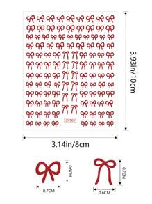 1 套：蝴蝶结贴纸、配件、玻璃杯、带手柄杯、16 盎司、24 盎司、30 盎司、40 盎司杯、可爱蝴蝶结 DIY 贴纸 - 彩色 - 查看 10