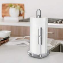 simplehuman Porta servitoallas Cocina con Brazo Tensor, Acero Inoxidable Cepillado - acero inoxidable dorado - Ver 4