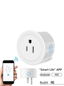 Enchufe Inteligente Wifi Contacto Alexa Home Smart Plug 110/220v 10a Interruptor Inteligente Tomacorrientes Surplife App Remoto Control De Temporizador Seguro Enchufes Electricos Ideal para Electrodomésticos - Tipo de Enchufe B USA (110-127V) - Ver 11