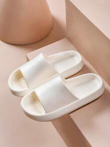 Men's Summer Slippers Light&Soft Women's Sandals Anti-Slip EVA Thick Sole Couple Comfortable Home Slippers Bathroom Shower Shoes Guest Slippers Male Hotel Wholesale Shoes - White - View 4