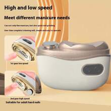 New 2-In-1 Electric Nail Clipper And File, Home Manicure Tool, Anti-Pinch - Multicolor - View 5