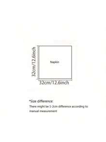 4/6/12pcs/Set 12.6*12.6 Inch Solid Color Cloth Napkins,Minimailst Design For Restaurant Home Decor,For Wedding,Cocktails,Halloween,Autumn,Thanksgiving And Daily Use - Multicolor - View 7