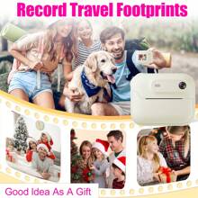 儿童相机即时打印，适合 4 5 6 7 8 9 10 11 12 岁女孩男孩的儿童数码相机，配有 2 卷打印纸。返校。劳动节、五朔节花柱节、欧洲日、母亲节 - 彩色 - 查看 4