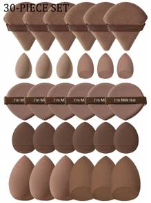 50/40/30/20/10/5pcs Makeup Kit, Including: 10 Pieces Of Liquid Makeup Sponge+10 Pieces Of Mini Liquid Makeup Sponge+10 Pieces Of Triangular Powder Puff For Loose Powder And Makeup Set+10 Pieces Of Air Cushion Powder Puff For Facial Makeup,Makeup,Cheap,Room Decor,Vanity,Travel,Bedroom,Makeup Accessories,Puff,Makeup Blender,Powder Puff,Makeup Sponge