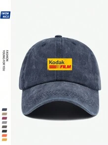 Vintage 90s Film Logo Baseball Cap, Plain Design, Multi-Color Options, Adjustable Size, Retro Truck Driver Hat, Outdoor Sun Protection Hat, Suitable For Casual, Entertainment, Hiking, Photography, Birthday, Holiday Gift