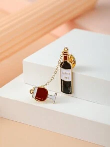 Creative Brooch Set - Red Wine, Coffee, Beer, Juice Beverage Series Accessories, Enamel Crafted Pins, Fashion Jewelry, Versatile For Daily Wear, Backpack Decorations, Multi-Purpose Decoration, Clothing Brooch - Multicolor - View 15