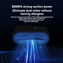 Milbenentfernungsgerät, kabelloses UV-Desinfektionsgerät für den Haushalt, Handstaubsauger, Milbenentfernungsartefakt