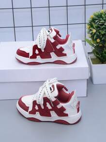 New Graffiti Soft Bottom Breathable Anti-Slip Fashionable Cute Children Sports Shoes, Skateboarding Sneakers, Casual Shoes With Precise Fitting Craft For Stable Foot