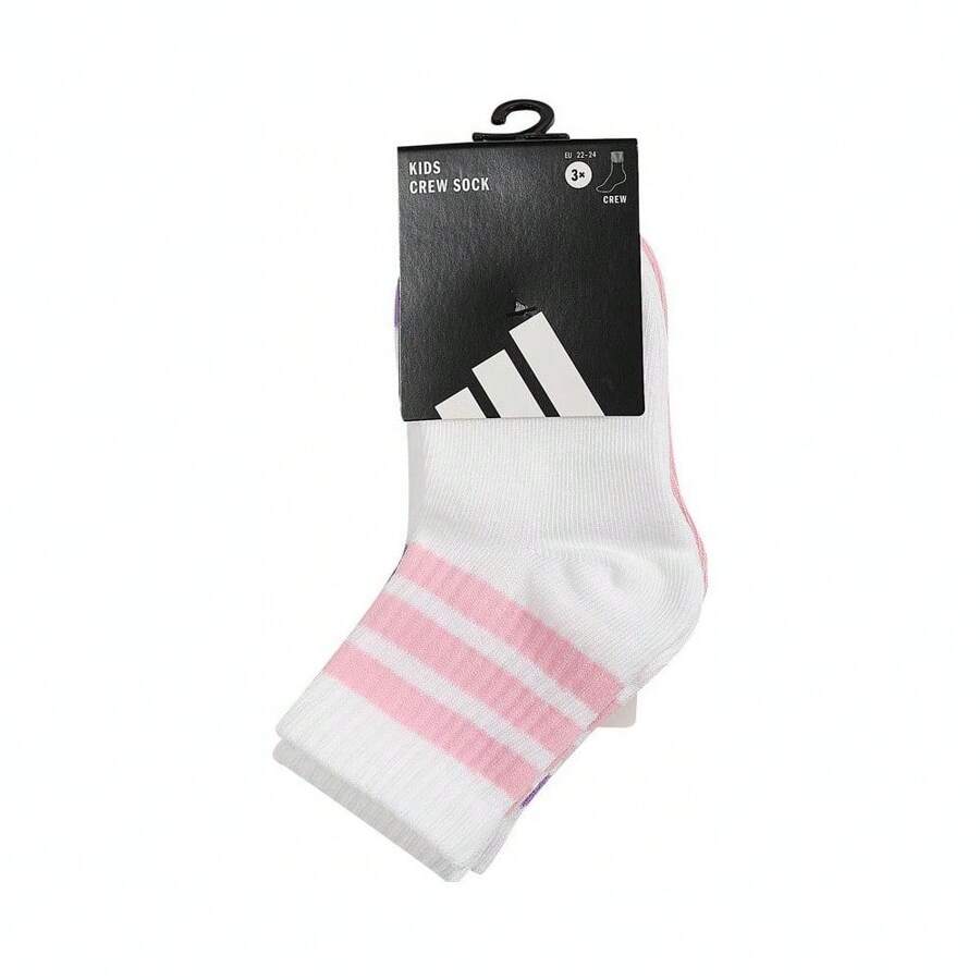 Adidas 2025女大童LK RIB 3PP SO中襪優惠裝JG3693 - 白色 - 查看 1
