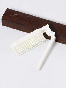 1pc Printed With Orange Pink Flowers And Black Letters Portable Travel Folding Comb, Initial Letters A-Z,Anti-Static Mini Pocket Hair Comb, Hair Styling Tools For Men And Women, Plastic Folding Comb,Travel Hair Brush, Portable Gift Lightweight Compact Small Hairbrush, Pocket Hair Comb For Travel