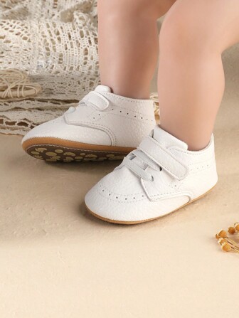 Infant/Toddler Casual Sports Shoes, Soft Sole Infant Leather Shoes For 0-12 Months Newborns, Suitable For Spring & Autumn