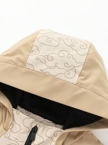 Balabala 小男孩节日夹克，时尚春季庆典 - 卡其 - 查看 3