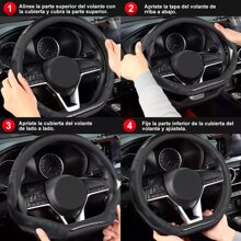 Vmingo High-End Carbon Fiber Steering Wheel Cover Round 38cm