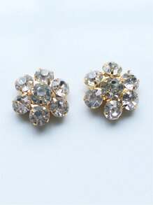 Rhinestone Flower Shaped Body Jewelry Sticker, Sexy Crystal Body Jewelry For Party & Festivals - Multicolor - View 4