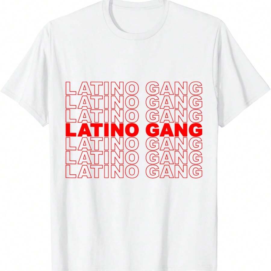 Latino Gang Latin Trap Hip Hop Reggaeton Hispanic Rap White T-Shirt - White - View 1