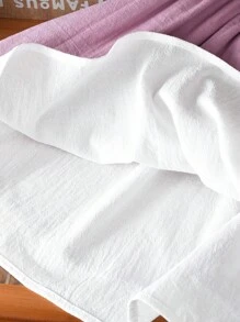 适合夏季的年轻女孩优雅平纹织物圆领无袖连衣裙（带衬里） - 紫色 - 查看 10