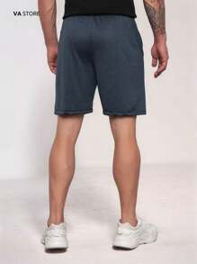 Shorts Masculino  Dry Fit Bermuda Masculina Academia Moda Fitness Shorts de Treino e Esportes - Azul - Visão 6