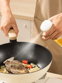 2 piezas Botella rociadora para barbacoa, dispensadores transparentes, botella creativa de cocina para aceite con rociador de niebla fina para condimentar, la botella rociadora de plástico se puede usar para freidora de aire, regar flores, botella rociadora de aceite de oliva y aceite vegetal