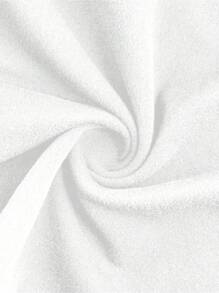 Camiseta de mujer casual de verano con estampado gráfico de dibujos animados - Blanco - Ver 3