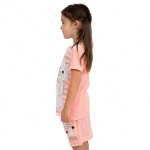 Disney Aristocats Pyjamas | Marie Pyjamas | Girls Short PJs | Official Merchandise - Pink - View 2