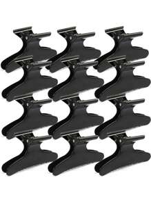 Set de 12 pasadores de mariposa para el cabello de mujer, pasadores para salones, pasadores profesionales para partición para cortar, teñir, herramientas para el salón de belleza, accesorios para el cabello, antideslizantes, garras de peinado únicas, pasadores para el cabello de niñas, herramientas para teñir el cabello, garras para el cabello lindas y antideslizantes para niñas y mujeres - Multicolor - Ver 8