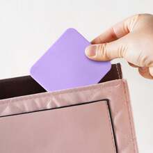 PYAIOVR 2 Stück Kompakter Make-up Spiegel mit 15X Vergrößerung für unterwegs Kleiner Taschenspiegel faltbar und tragbar Lila Beige