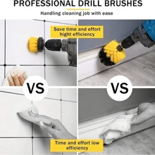 3pcs Drill Brush Set, Power Scrubber Wash Cleaning Brushes Tool Kit, Drill Brush For Grout Floor Tub Shower Tile Bathroom Kitchen Surface,Electric Drill Brush Set Power Scrubber Wash Cleaning Brushes Tool Kit For Clean Car Wheel Tire Glass Windows