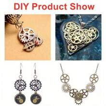 50 克蒸汽朋克齿轮饰品古铜色吊坠饰品手链工艺金属饰品适用于珠宝制作 DIY 用品