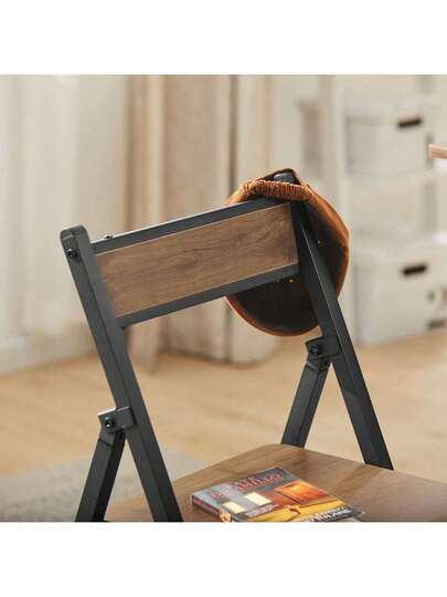 SoBuy FST88 PF Folding Stoel Kitchen Seat Height 43cm Vintage Dimensions (W D): Approx. 46 80 48cm view 9