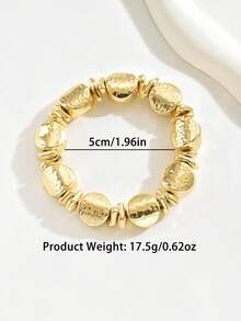 1件装 时尚不对称串珠交叉手链（女士款）