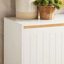 SoBuy Aparador FSB75-WN, Armário de Cozinha, Cômoda, Armário para Corredor, Buffet, Sapateira, Armário de Cozinha, Armário de Armazenamento, Armário para TV, Branco-Natural, Dimensões aproximadas (L x P x A): 120 x 90 x 40 cm