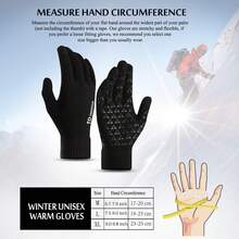 TRENDOUX Winter Gloves, Knit Touch Screen Glove Men Women Texting Smartphone Driving - Anti-Slip - Elastic Cuff - Thermal Soft Upgraded Lining - Hands Warm In Cold Weather - Black - M At  Men's Clothing Store - 淺灰色 - 查看 5