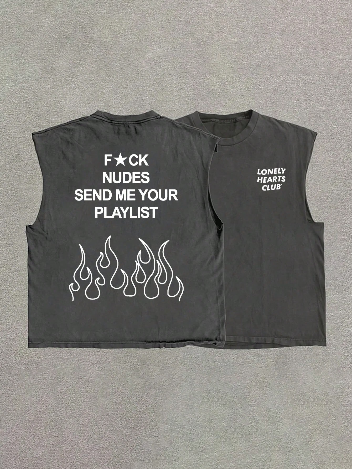 Men's Solid Color Crew Neck Casual Loose Fit Tank Top