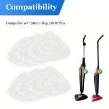 2/4/6pcs Triangle Shaped Replacement Pads, Compatible With 100 Steam Mop/Mop With Powerful Deep Cleaning Soft Microfiber Mop Replacement Cloths - Multicolor - View 11