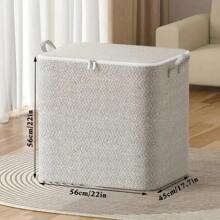 1pc Household Large Capacity Storage Bag Non-Woven Material, Closet Wardrobe Organizer Can Be Used For Quilt Clothing, Toys