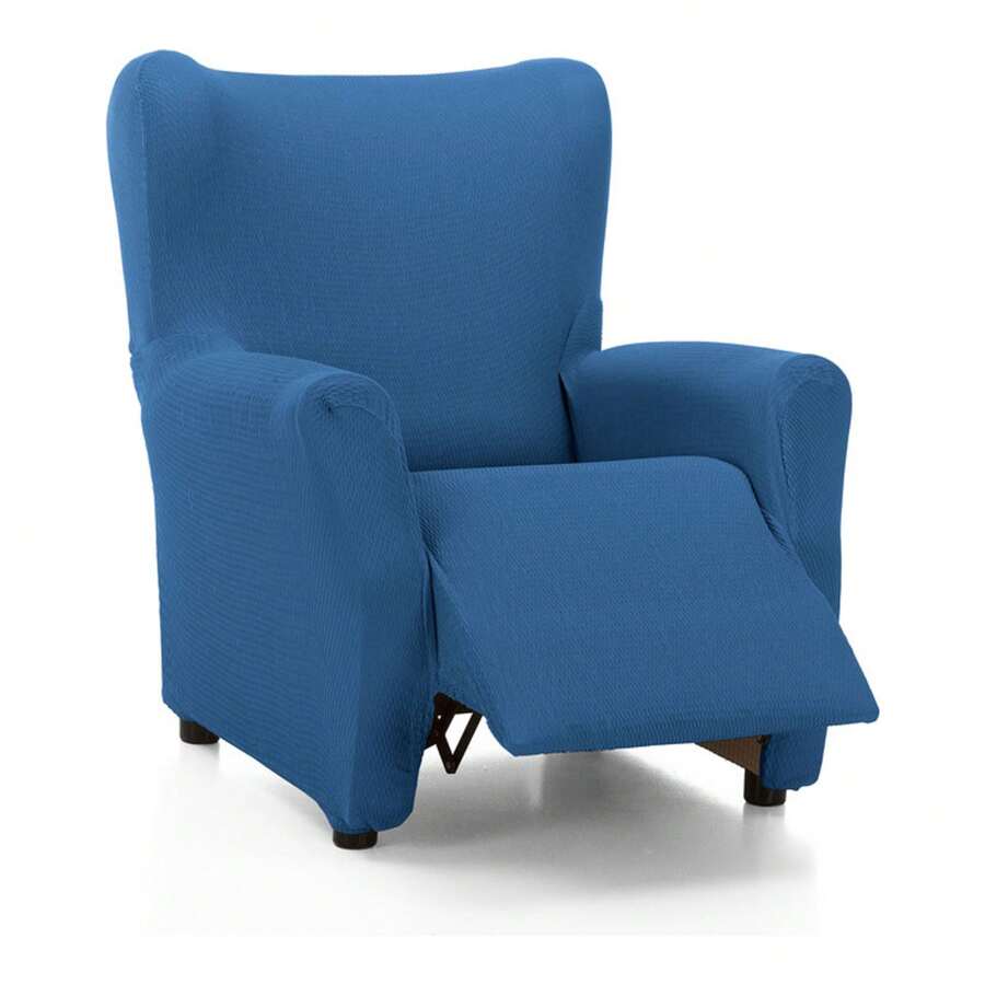 Ecommerc3 Relax Chair Cover Complete Protection And Easy To Put On - Complete Relax Chair Cover Non-Slip And Super Adjustable - Realx Chair Cover Comfortable And Extra Soft Fabric 100% Made In Spain - Blue - 查看 1