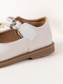 Girls' Fashion Round Toe Flat Party Princess Shoes - Beige - View 6