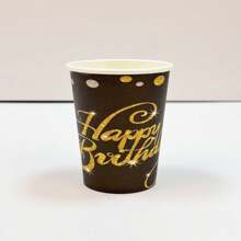 Set de 10 piezas de suministros para fiesta de cumpleaños en negro y dorado, juego de vajilla desechable dorada para fiesta de cumpleaños, platos, vasos, servilletas y mantelería de papel negro y dorado para decoración de fiesta de cumpleaños de hombres y mujeres
